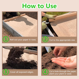 AGEGOMIC barrier gradually enriches soil as it decomposes over time.