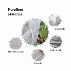 Agfabric floating row cover demonstrating breathable, durable material in a garden setup.