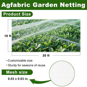 Agfabric ultra-fine mesh blocks insects while letting air reach plants.