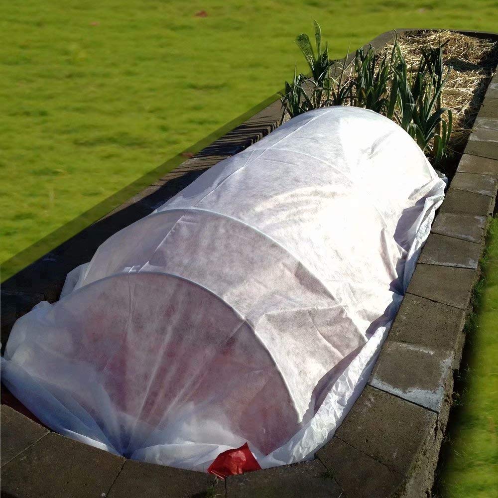 Agfabric cover protecting tomatoes and peppers while maintaining air flow for health.