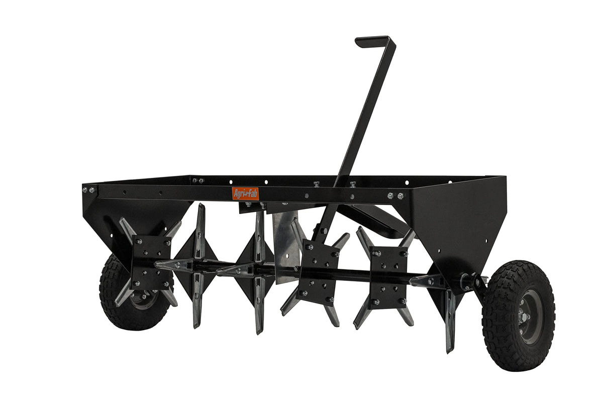 Agri-Fab 45-0518 transport handle folded for compact storage