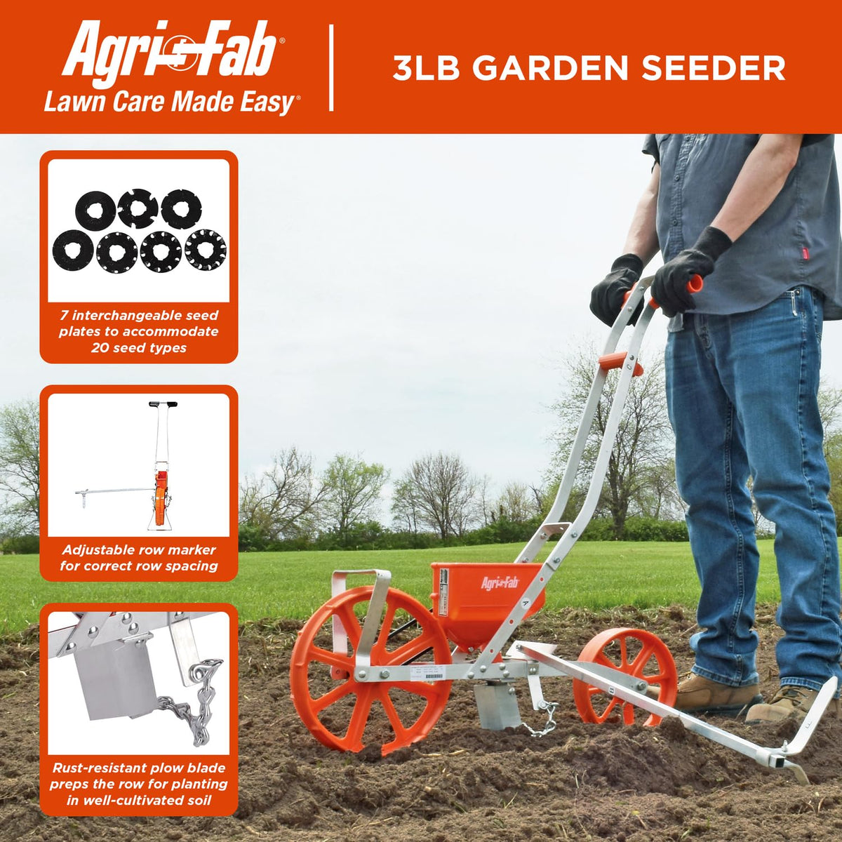 Agri-Fab 45-0640 rust-resistant plow blade ready for soil prep