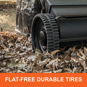 Agri-Fab hopper detaches for quick, tool-free dumping.