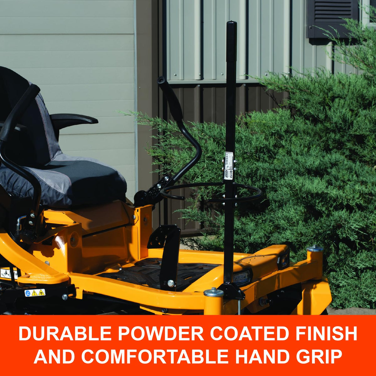 Multi fit Agri-Fab bracket on diverse zero-turn mowers for versatility