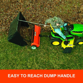 Agri-Fab 45-0492 adjustable brush height feature in use