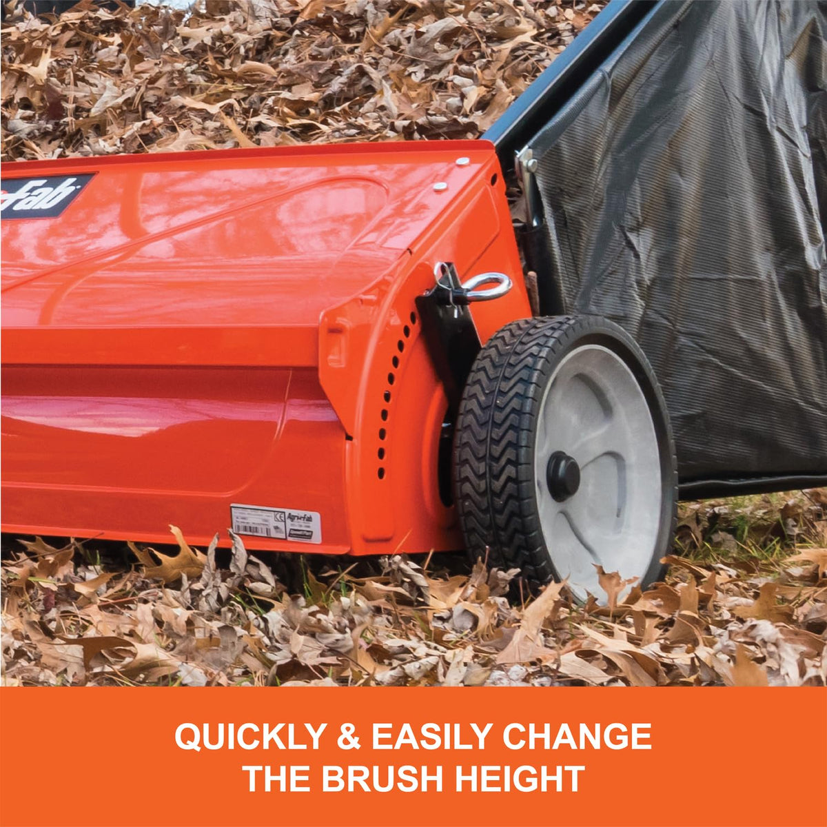 Agri-Fab 45-0492 sweeper offset left or right for efficient collection