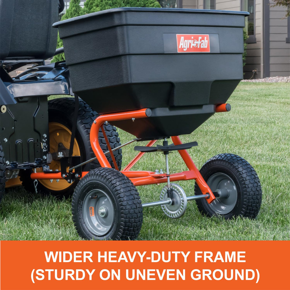 Agri-Fab 45-0547 spread width up to 12 ft for even coverage.