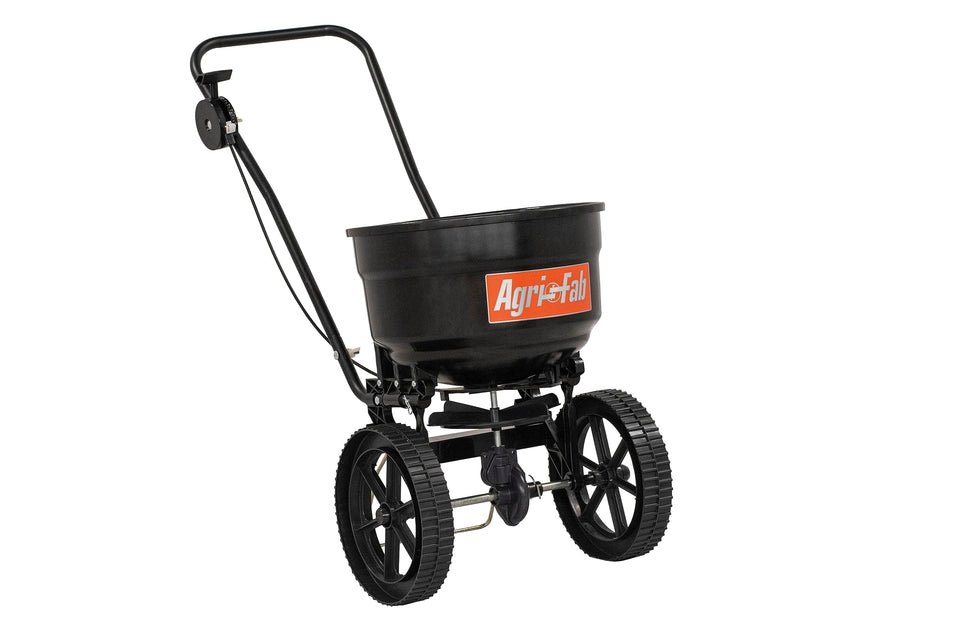 Agri-Fab 45-0566 hopper for even seed and fertilizer distribution.