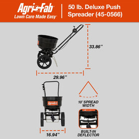 Durable cable control with glove-friendly handle on Agri-Fab 45-0566.