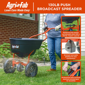 Agri-Fab 45-0614 multi-material capability for seeds, fertilizer, and salt tasks.