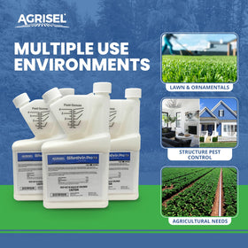 Lawn application of Agrisel Bifenthrin Pro 7.9 to reduce pests on turf.