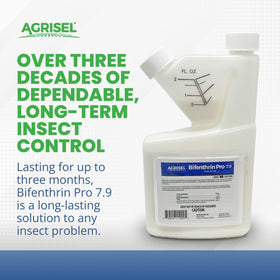 Agrisel Bifenthrin Pro 7.9 gloves included for protective use during application.
