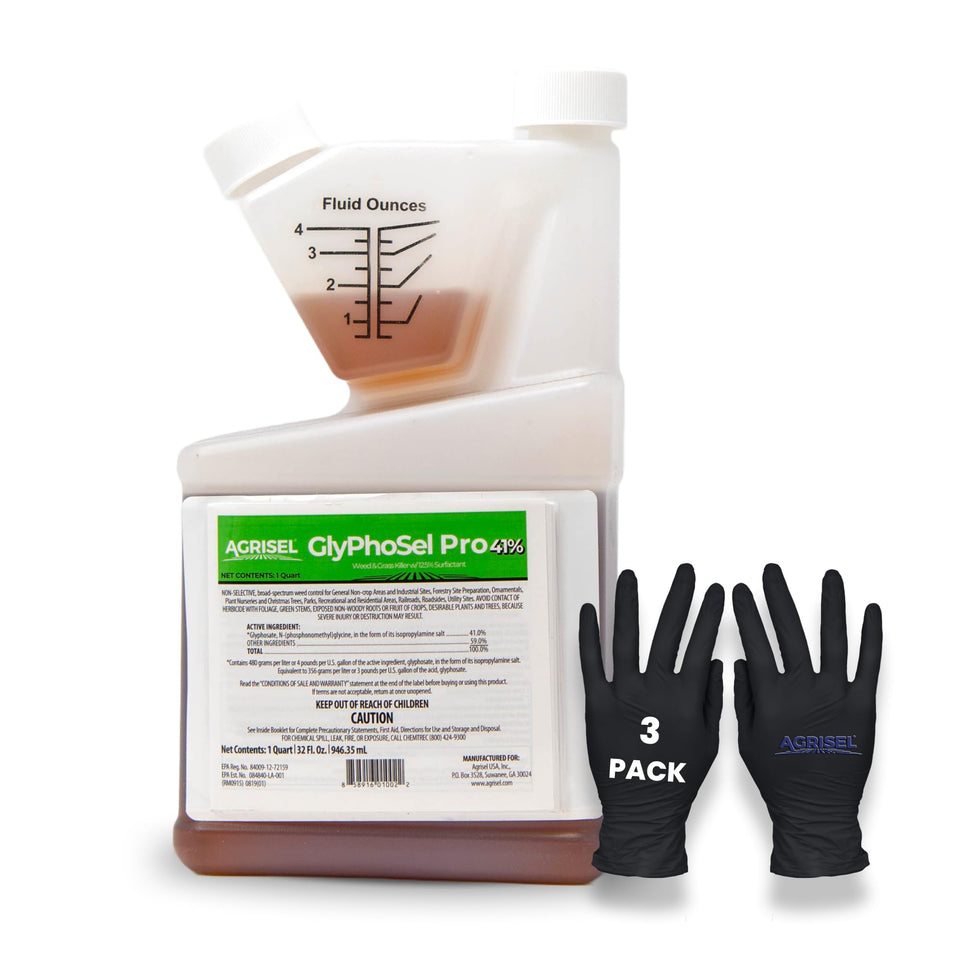 Agrisel GlyPhoSel Pro bottle pour enables precise spot treatment.