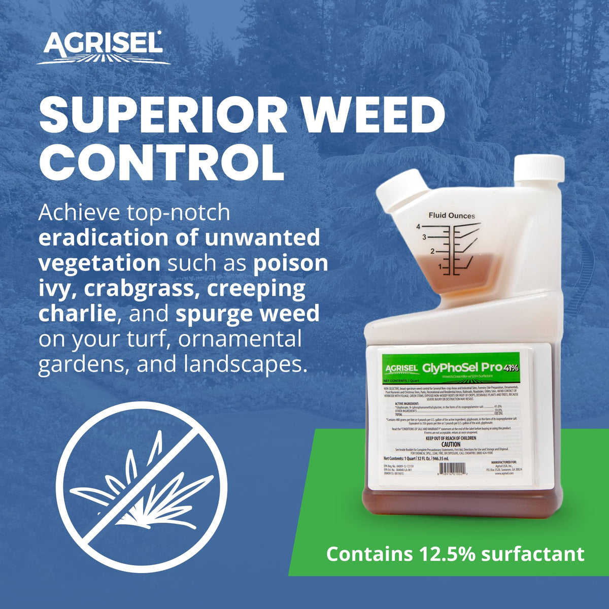 Agrisel GlyPhoSel Pro with gloves pack supports safer application.