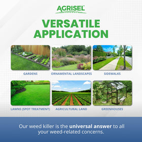 Agrisel GlyPhoSel Pro sprayer compatibility enables even coverage.