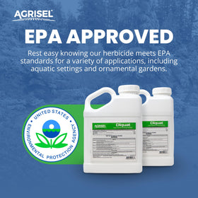 Landscape beds protected by Agrisel Diquat weed killer on ornamentals.