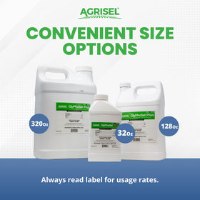 Measuring 7.4 oz GlyPhoSel Plus for mixing with water