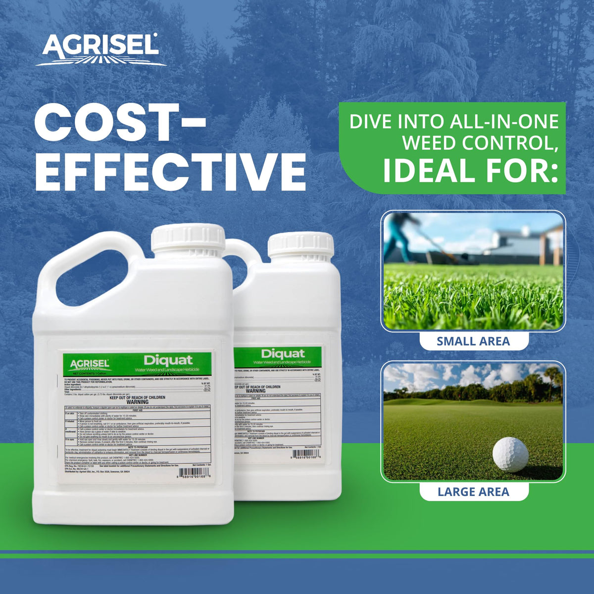 Pond edge application with Agrisel Diquat weed killer for aquatic weed control.