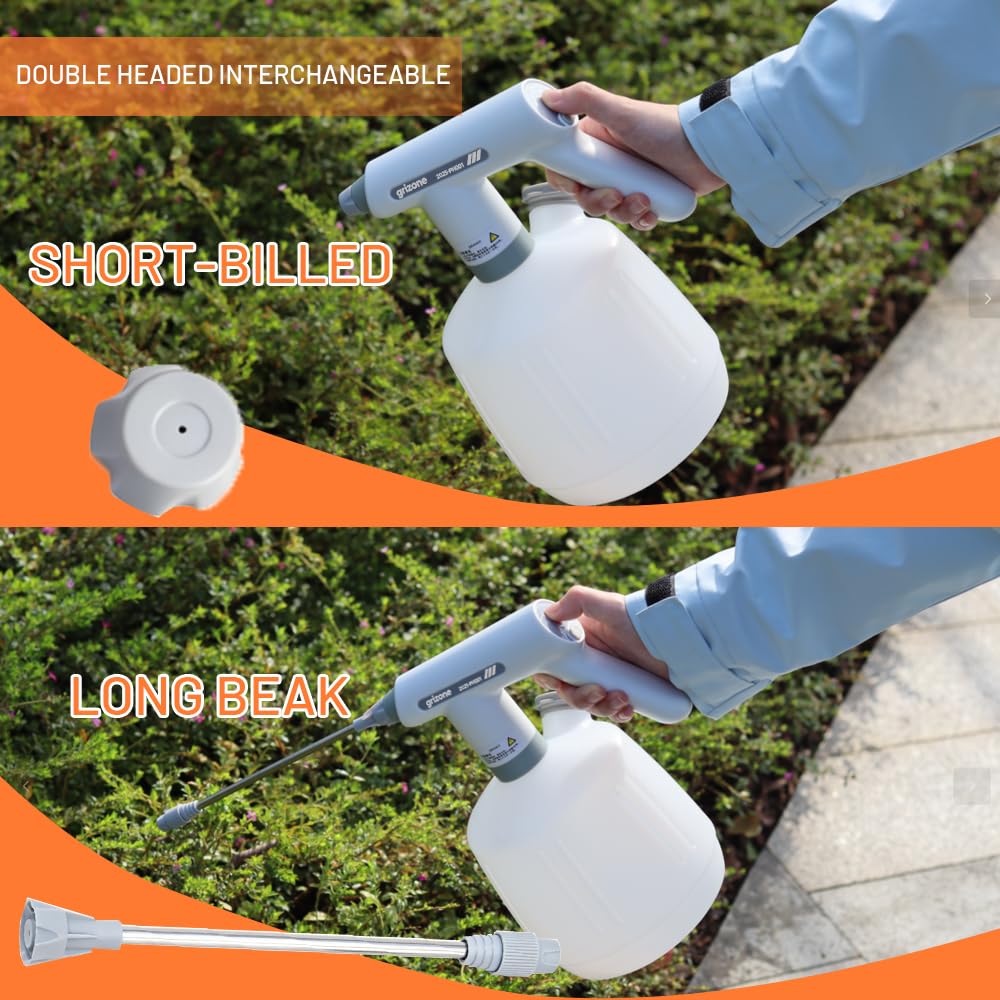 Agrizone Mister ergonomic one-button control reduces hand fatigue.