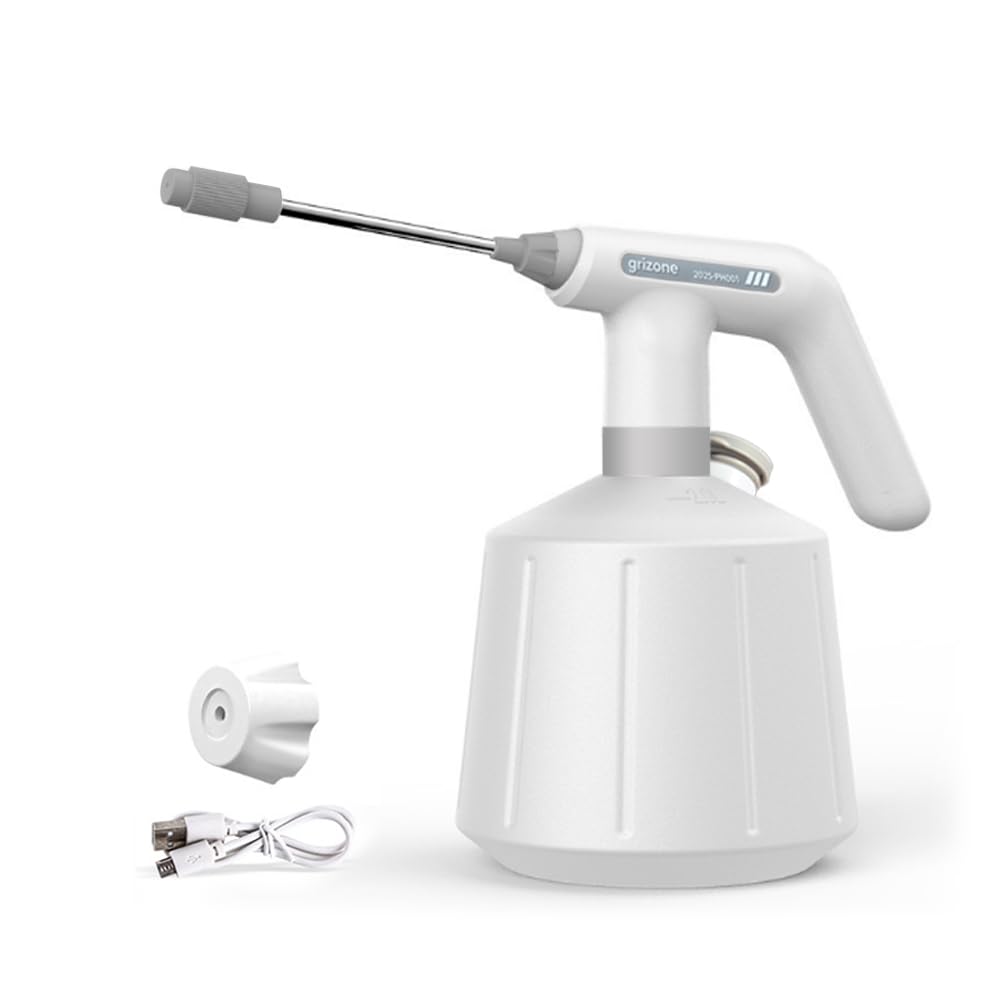 Agrizone Electric Mister with a large 2-liter tank for long garden sessions.