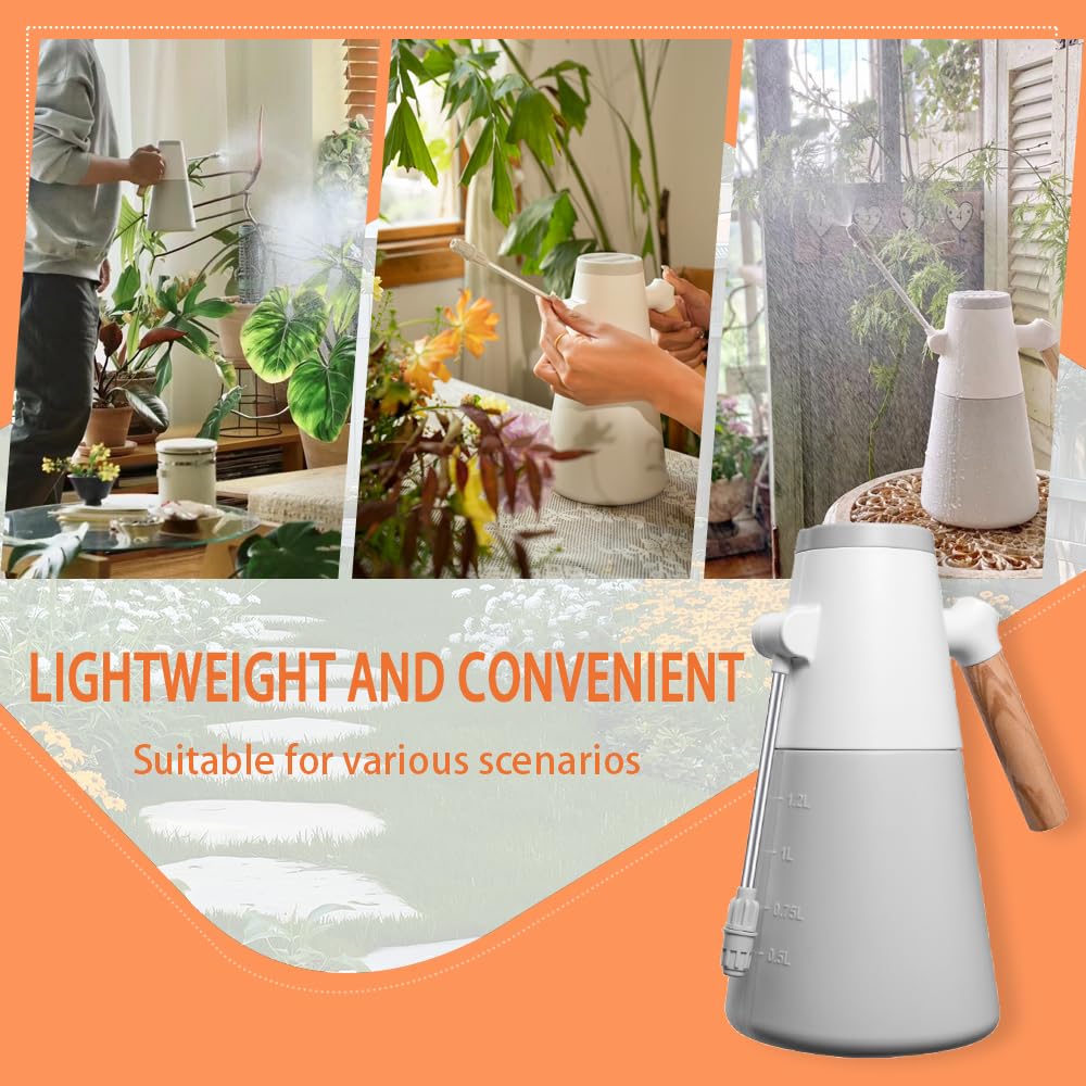 Agrizone Extended reach fine-mist sprayer helps reach leaves and tight spaces.