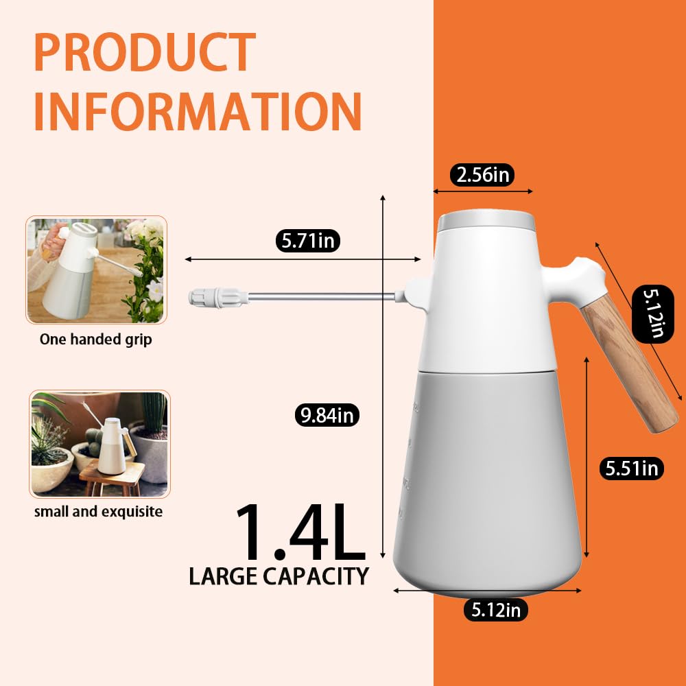 Agrizone Minimalist white design sprayer adds style to home gardening.
