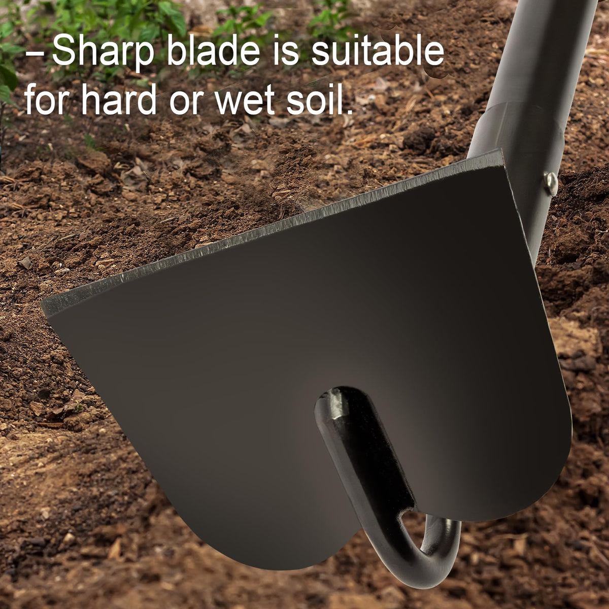 AgroPro hoe blade with rust-resistant coating withstands outdoor conditions.