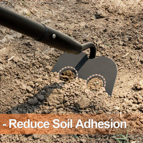 AgroPro perforated hoe head design minimizes soil sticking for efficient tilling