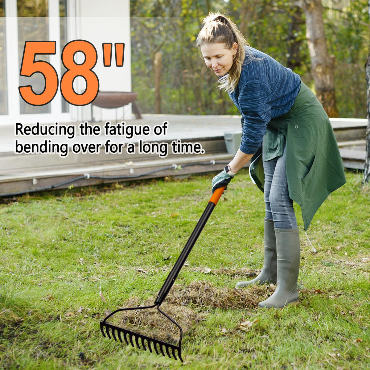 AgroPro rake with rust-resistant coating for humid conditions.