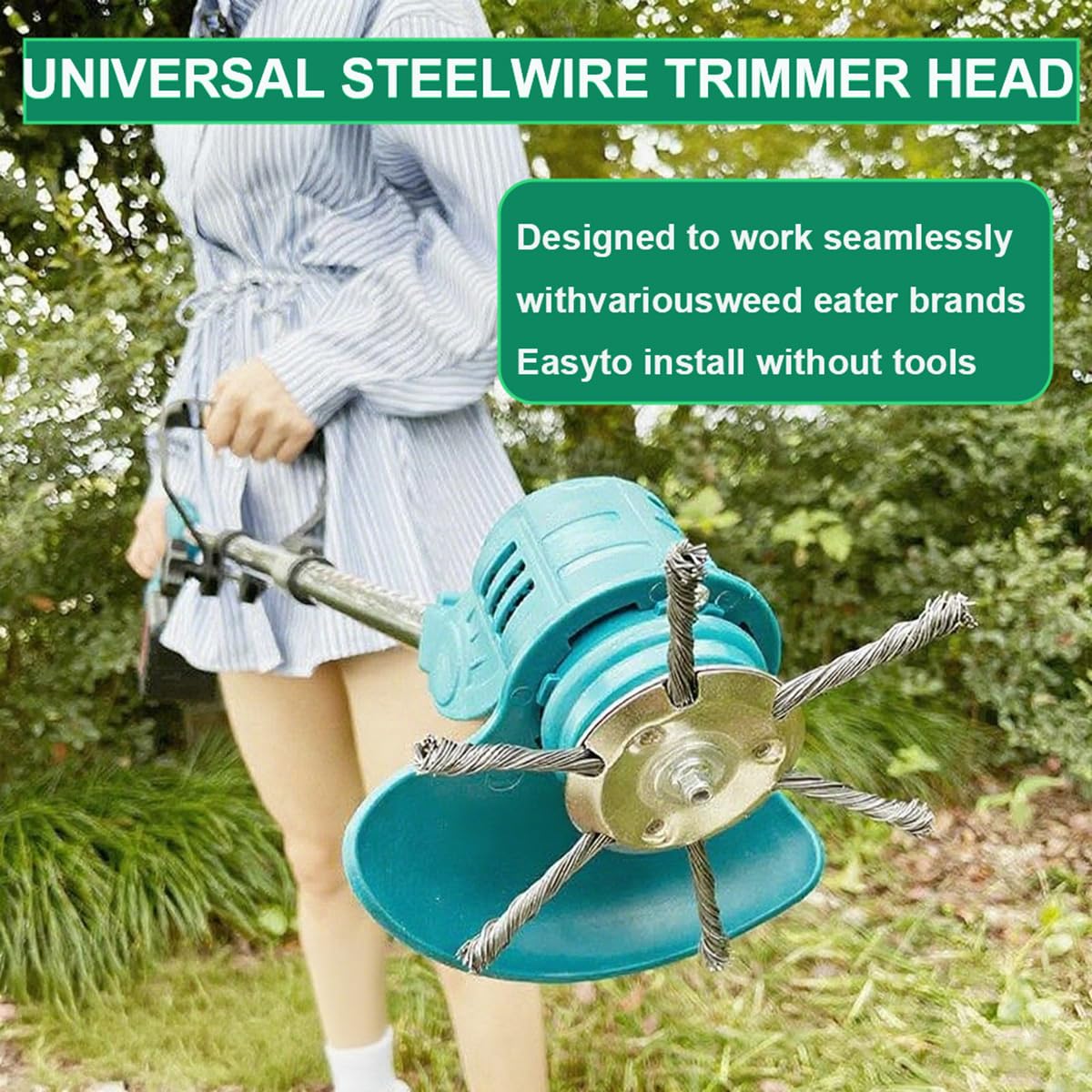 AGSWE edge-friendly head for corners, moss removal, and between pavements.