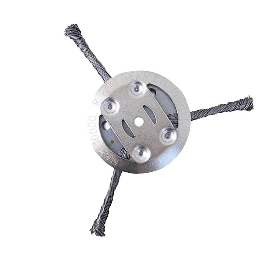 AGSWE steel-wire trimmer head, 6-inch universal fit for efficient cutting.