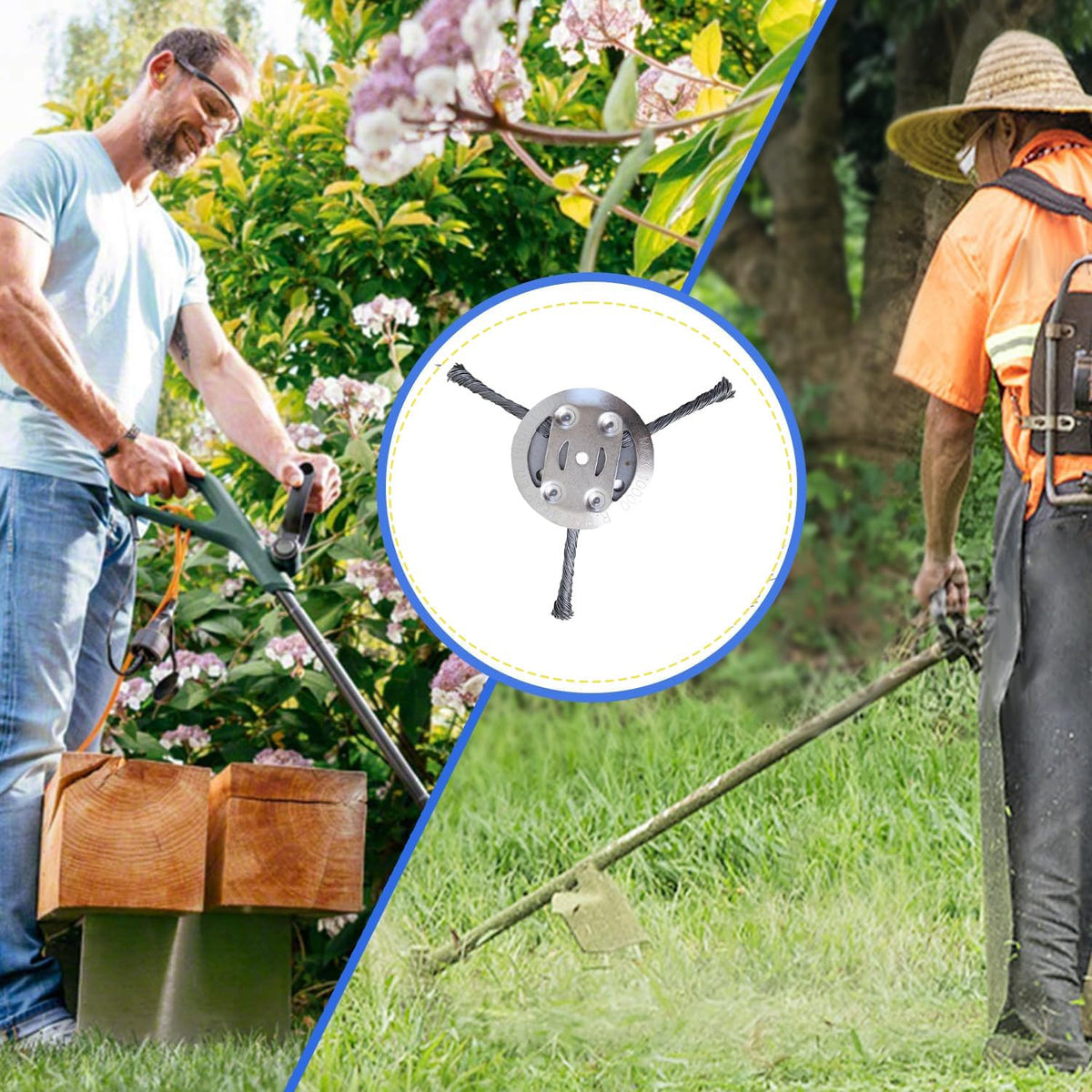 AGSWE trimmer head with 5.5mm bore enables quick installation.