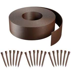 AGTEK 60ft plastic landscape edging roll for clean lawn borders