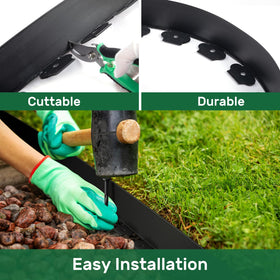 AGTEK edging stakes pack secures the border in place