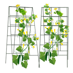 AGTEK foldable trellis 18x46 panel assembly supports vines and saves space.
