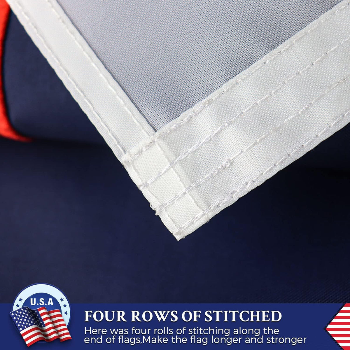AGUIFLGS embroidered stars appear fuller on this flag.