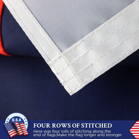 AGUIFLGS embroidered stars appear fuller on this flag.
