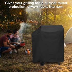 Agustone all-weather shield protects grills from UV rays, dust, and debris.