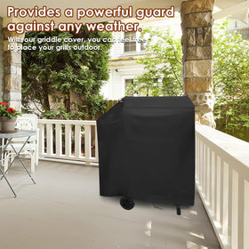 Agustone cover uses drawstrings and buckles for a snug fit in windy conditions.