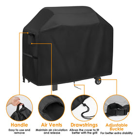 Agustone grill cover heavy-duty material resists tears and UV exposure.