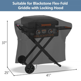 Agustone cover features locking hood for secure outdoor use on the Omnivore Flex-Fold