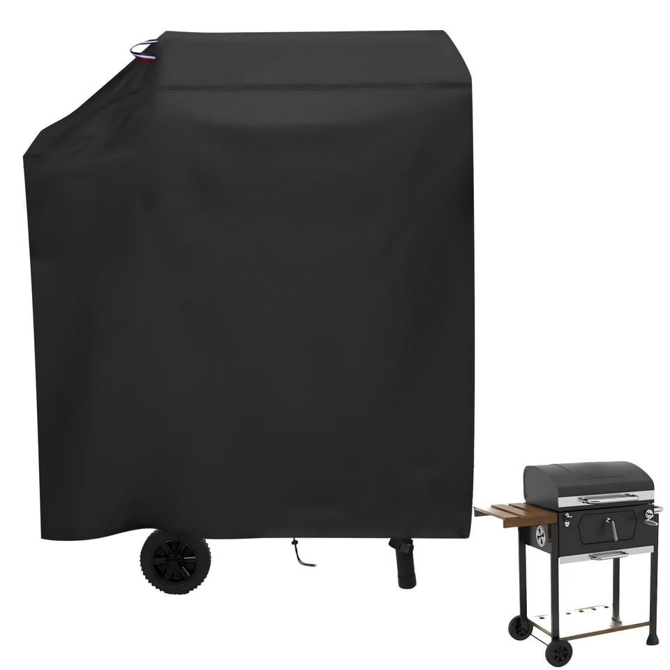 Agustone grill cover fits Royal-Gourme-t CD1824M 24-inch grills for rain and sun protection.