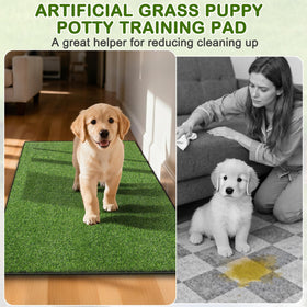 aHeemo easy care grass pad cleans quickly with soap and rinse.