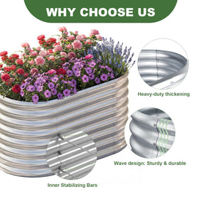 AHEONLAR 2ft tall design offers comfortable reach for planting and care.