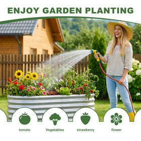 AHEONLAR galvanized-steel bed shows sturdy construction for long-lasting use.