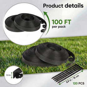 AHEONLAR no dig installation enables quick borders without digging for your garden.