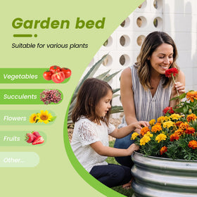 Sturdy welded edges and round shape provide stable placement