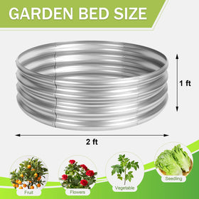 AHEONLAR 2x2x1 ft bed set for herbs on a sunny patio