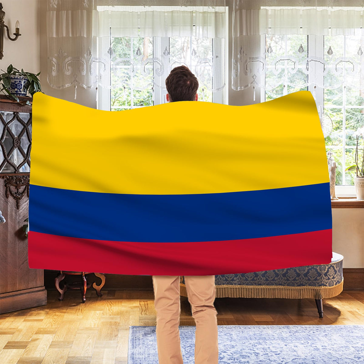 AhfuLife Colombia flag 3x5ft brass eyelets resist wear