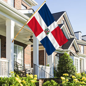 AhfuLife Dominican flag 3x5ft waterproof fabric for outdoor use